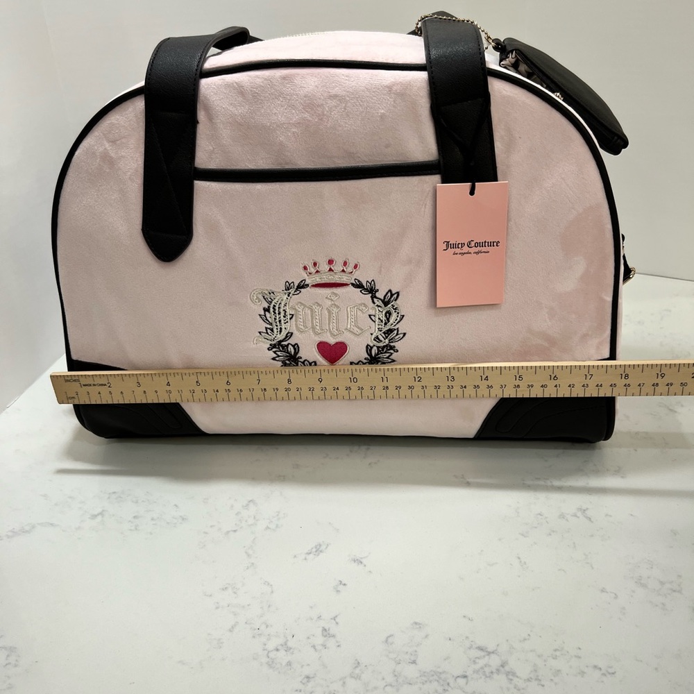 Juicy Couture Soft Pink and Black Travel Bag - Picture 9 of 10